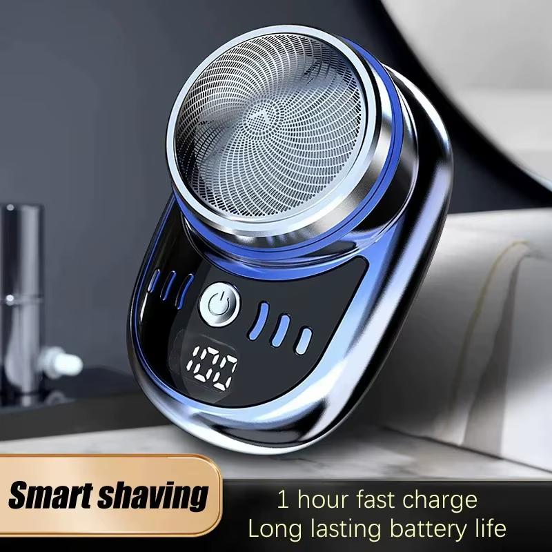 Mini rasoir électrique portable, recharge sans fil, rasoir de voyage, 1 pièce, tondeuse à barbe et c