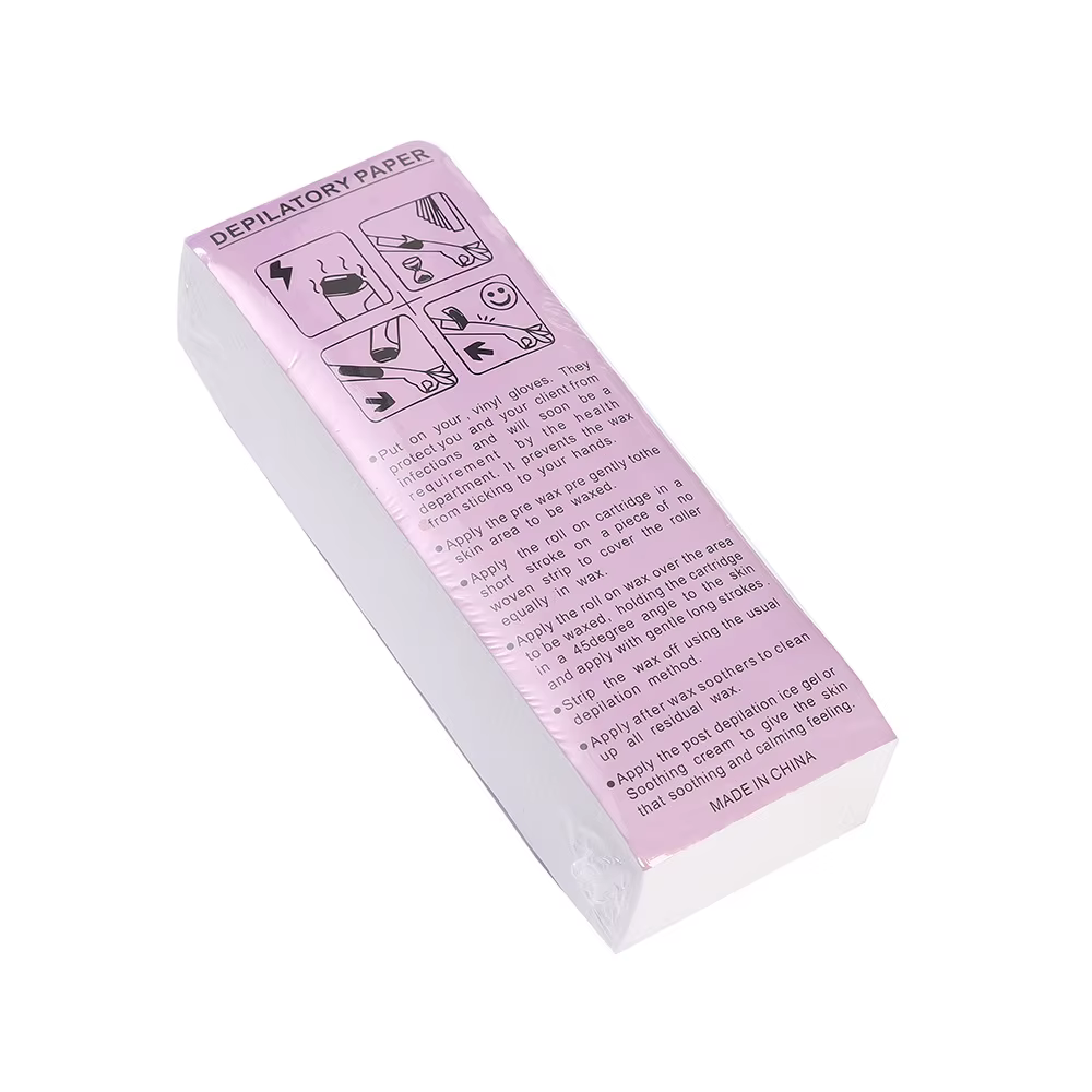 100 sacs 100 pièces/sac bandes de cire d'épilation jetables-papier de cire Non tissé pour la beauté 