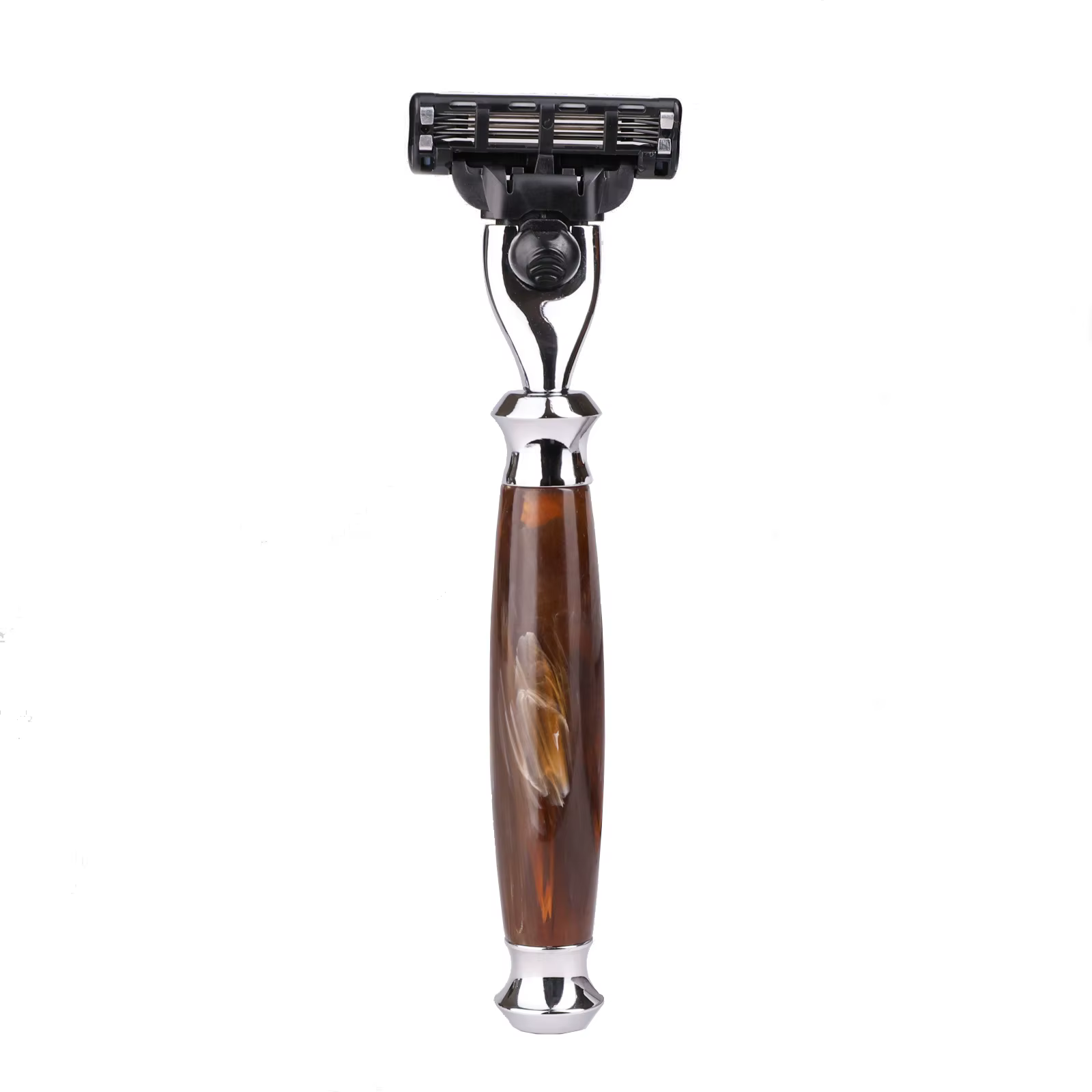 iRAZOR Rasoir manuel premium pour homme – Rasoir d'épilation doux compatible avec lame Mach 3 à 3 co