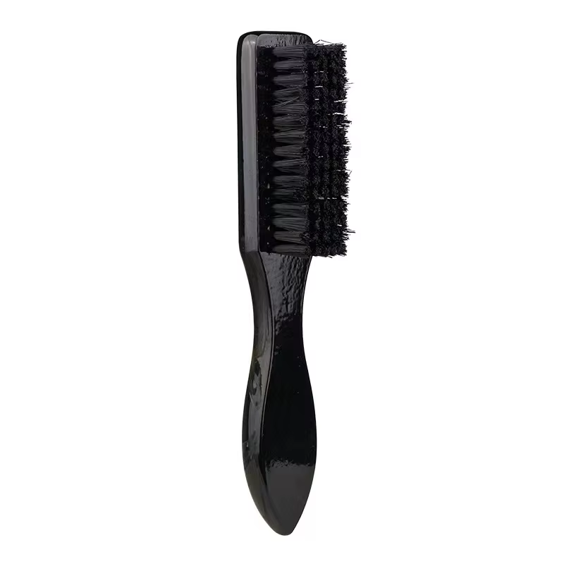 Brosse à barbe professionnelle en poils de sanglier naturels pour hommes, brosse de nettoyage des po
