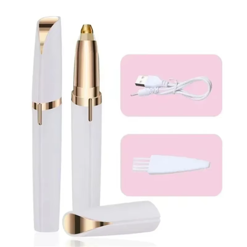 Tondeuse à sourcils électrique pour le visage, crayon façonnant les sourcils, épilateur pour femmes,
