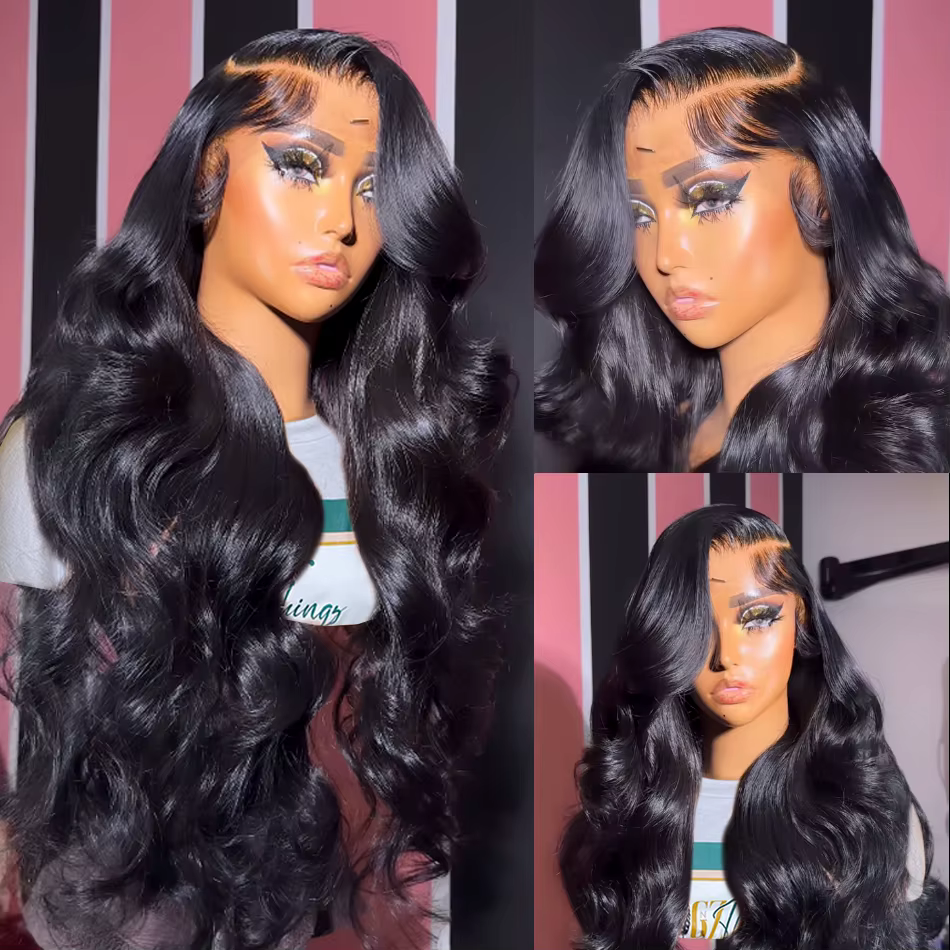 Perruque Lace Closure Wig Body Wave Naturelle, Cheveux Humains, 13x6, 13x4, 4x4, 5x5, 6x4, Sans Coll