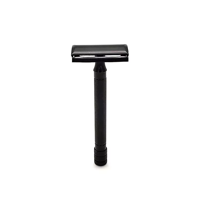 Rasoir classique à Double bord pour hommes, épilation douce, avec petite brosse, rasoir de sécurité 