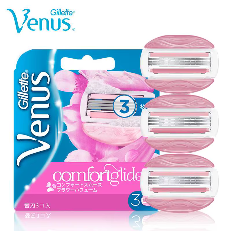 Gillette Venus-Lame de Rasoir à 3 Couches avec Barre de Regina, Têtes de Rasoir Lisse, Épilateur, La
