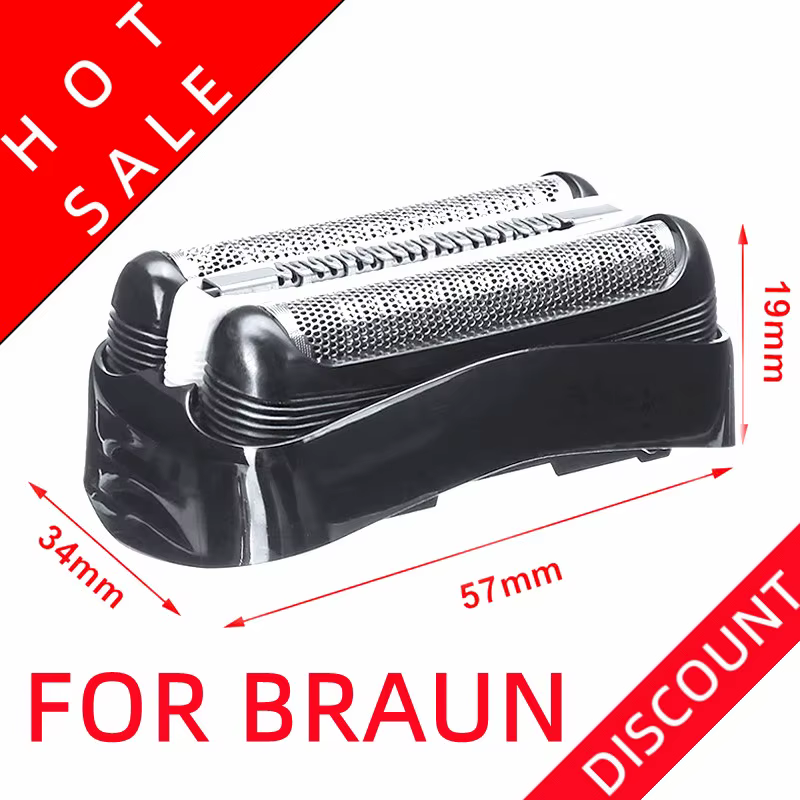 Pour Braun série 320s-4,330s-4,340s-4,345S-4,350cc-4,350cc-5 nouvelle feuille de rasoir noire 32B et