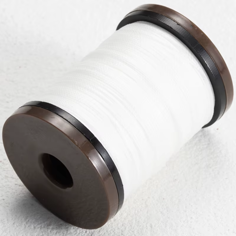 Fil Ciré Rond de 0.6mm de Diamètre pour l'Artisanat du Cuir, Accessoire en Polyester, Cordes Revêtue