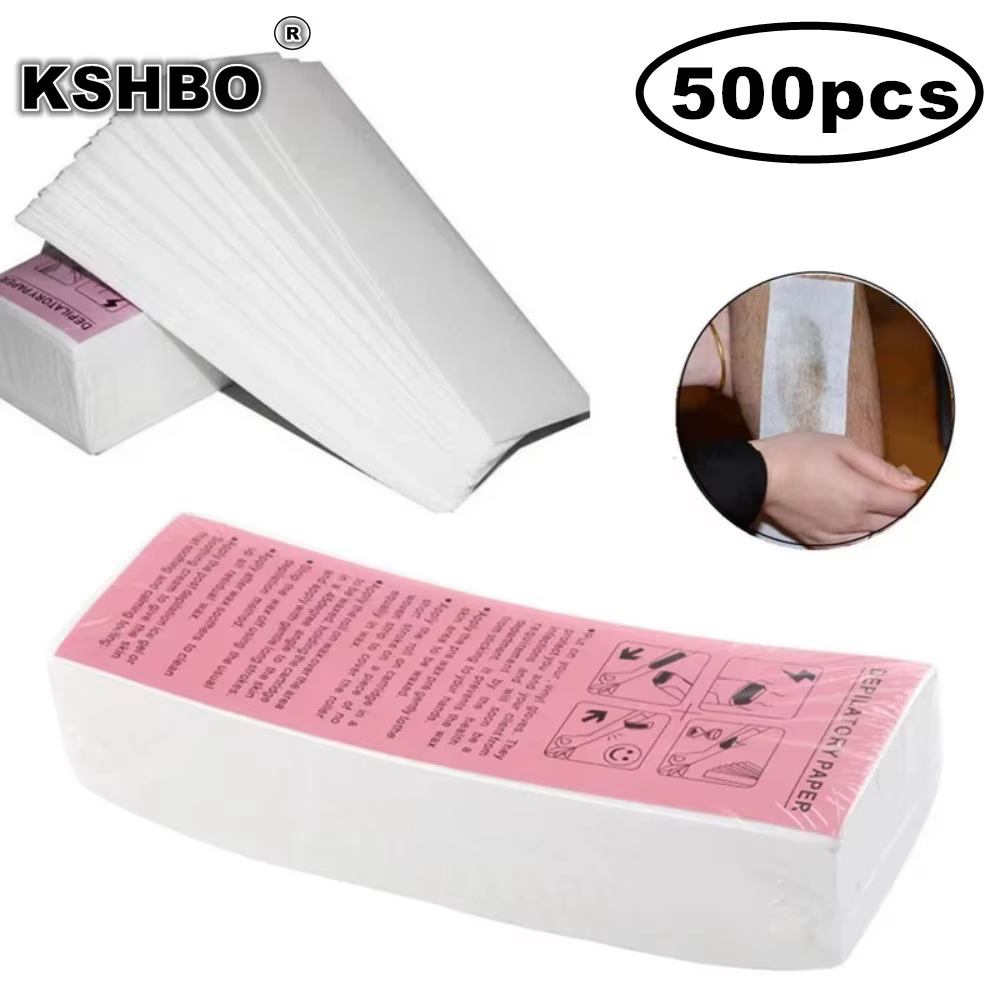 500 pièces – Nouveau rouleau de papier non tissé pour épilation à la cire, pour jambes, corps, et ba