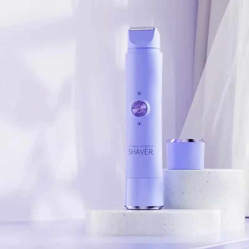 Épilateur électrique double tête rechargeable pour femme, rasoir indolore pour le corps, les zones i