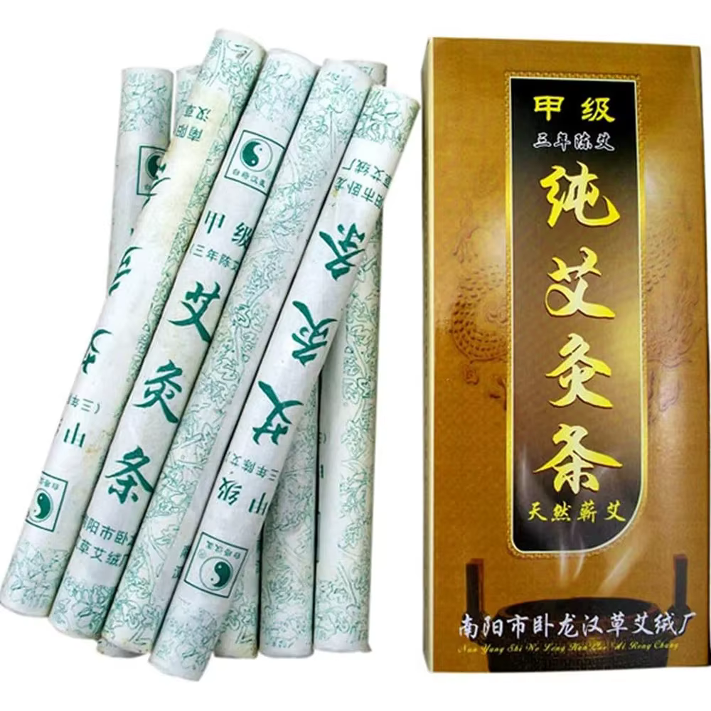 Rouleaux de Moxa en bois d'absinthe pur, thérapie traditionnelle Moxa, hiébas chinois, bâton de Moxi