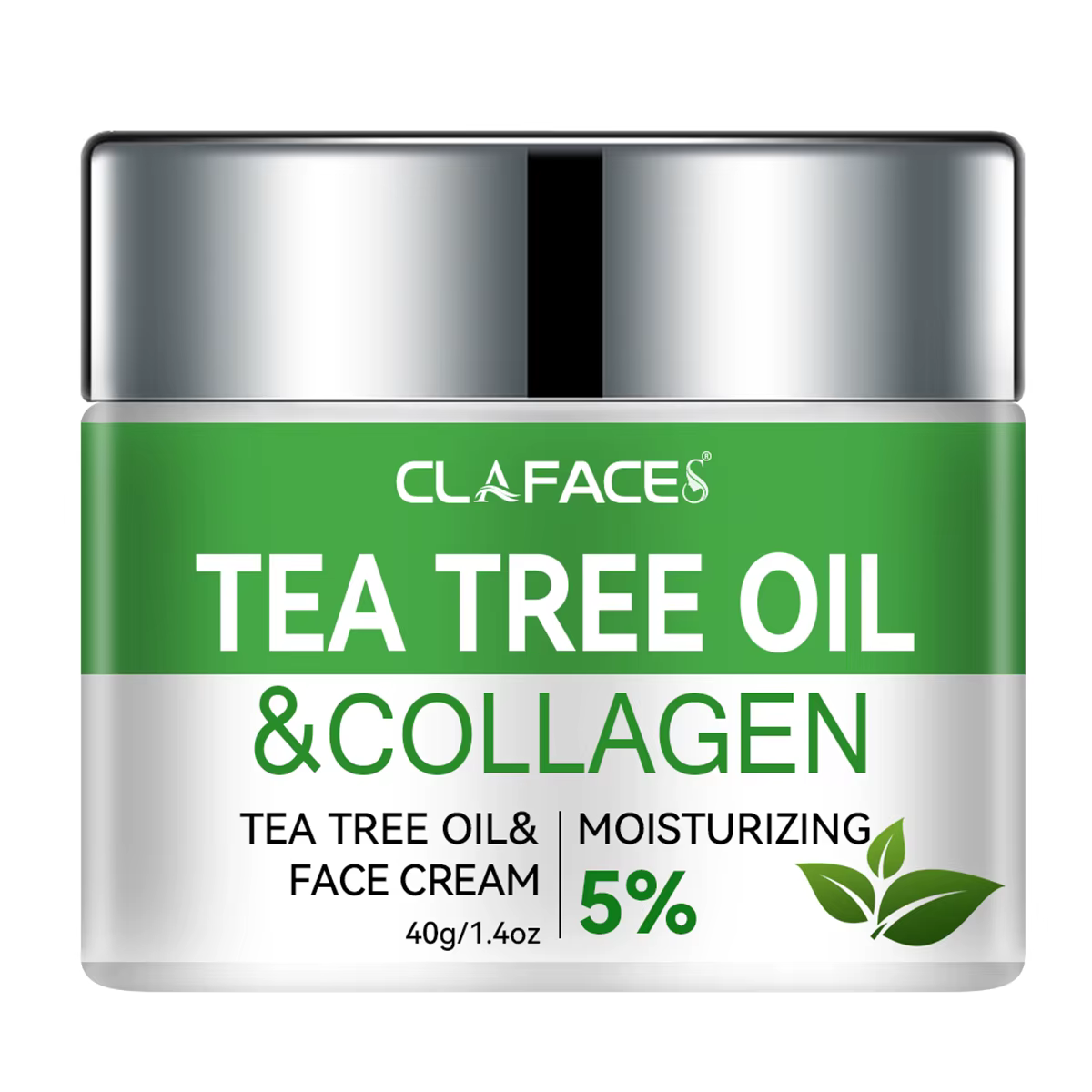 CLAFACES Crème pour le visage à l'huile d'arbre à thé Anti-âge et élimination des taches de rousseur