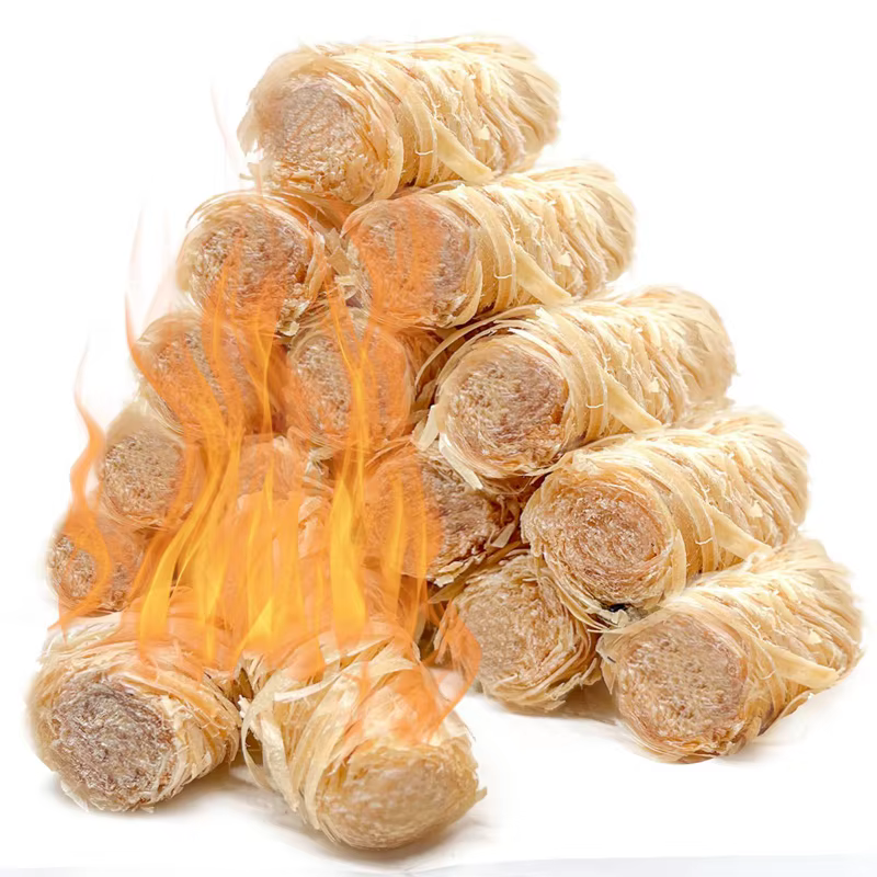 Démarreur naturel, bâton en bois de cire, adapté aux feux de camp, cheminée, poêle à barbecue, four 