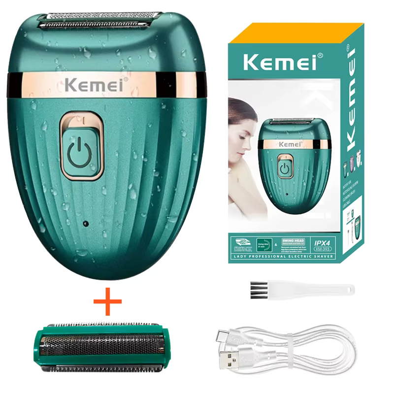 Kemei femmes épilateur électrique épilation visage corps dame Bikini jambes bras aisselles épilateur