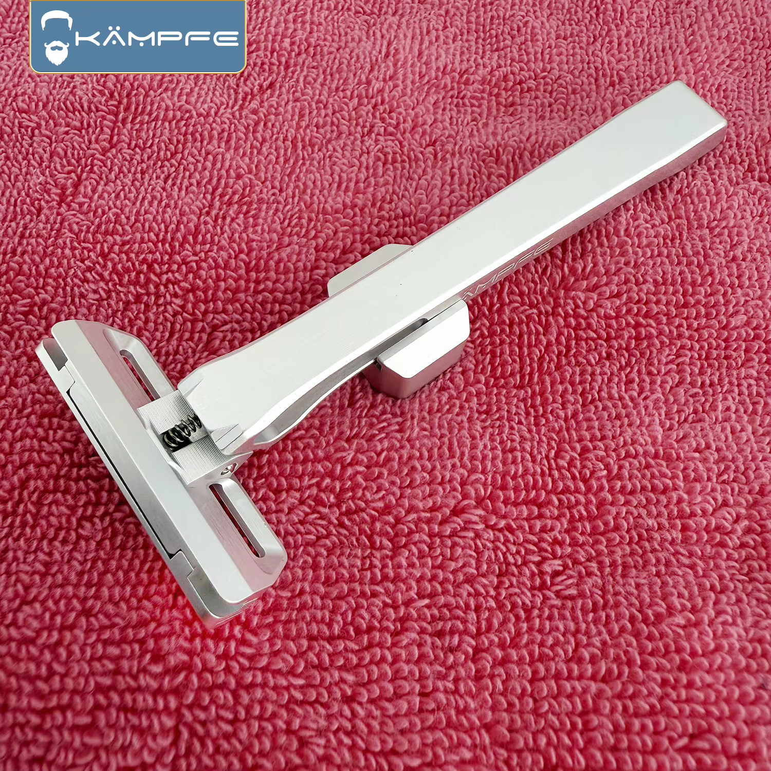 Machine à raser manuelle de sécurité KAMPFE CNC, en aluminium, à lame simple, pour hommes, avec 5 la