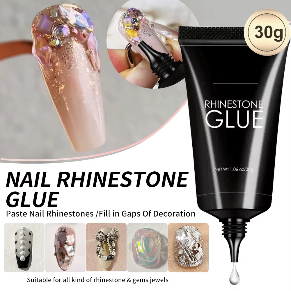 Gel Adhésif Super Bain pour Nail Gem, Strass, Bijoux, Paillettes, Diamants CitroBeads, DIY, N64., 30