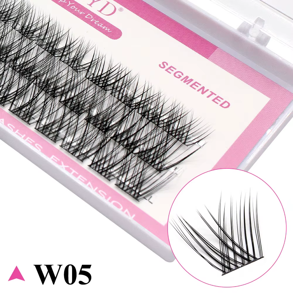 Nouveau russe 3D moelleux naturel segmenté cils bundle faux extension cils bricolage naturel indépen
