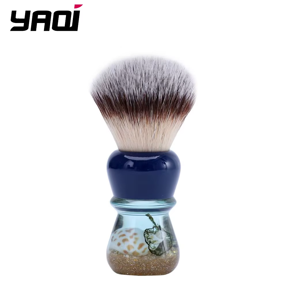 YAQI – brosse de rasage pour hommes, en cheveux synthétiques, 24mm