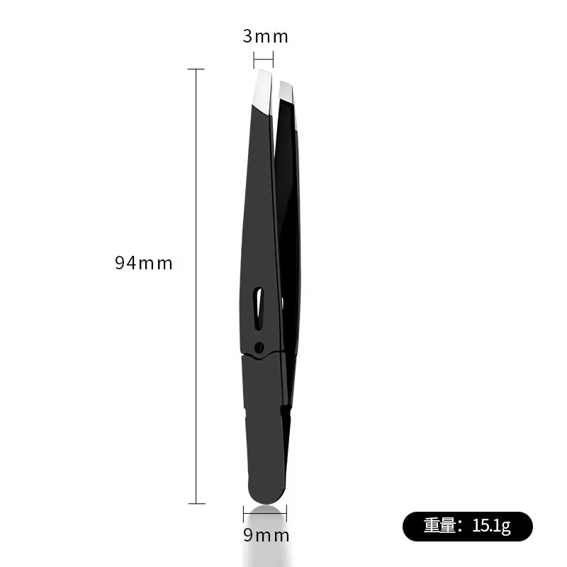 Pince à sourcils colorée de haute qualité, extracteur de poils fins, en acier inoxydable, pinces à s