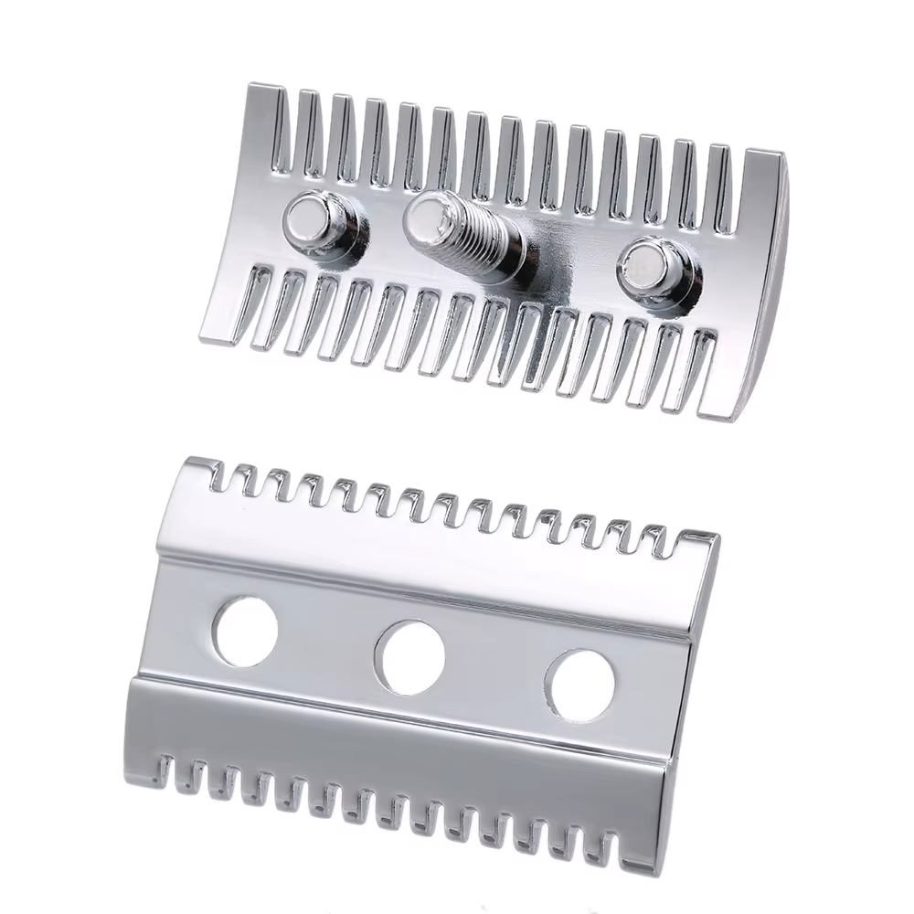 Rasoir de sécurité à Double bord, peigne ouvert, tête de rasoir de sécurité masculine, outil de rasa