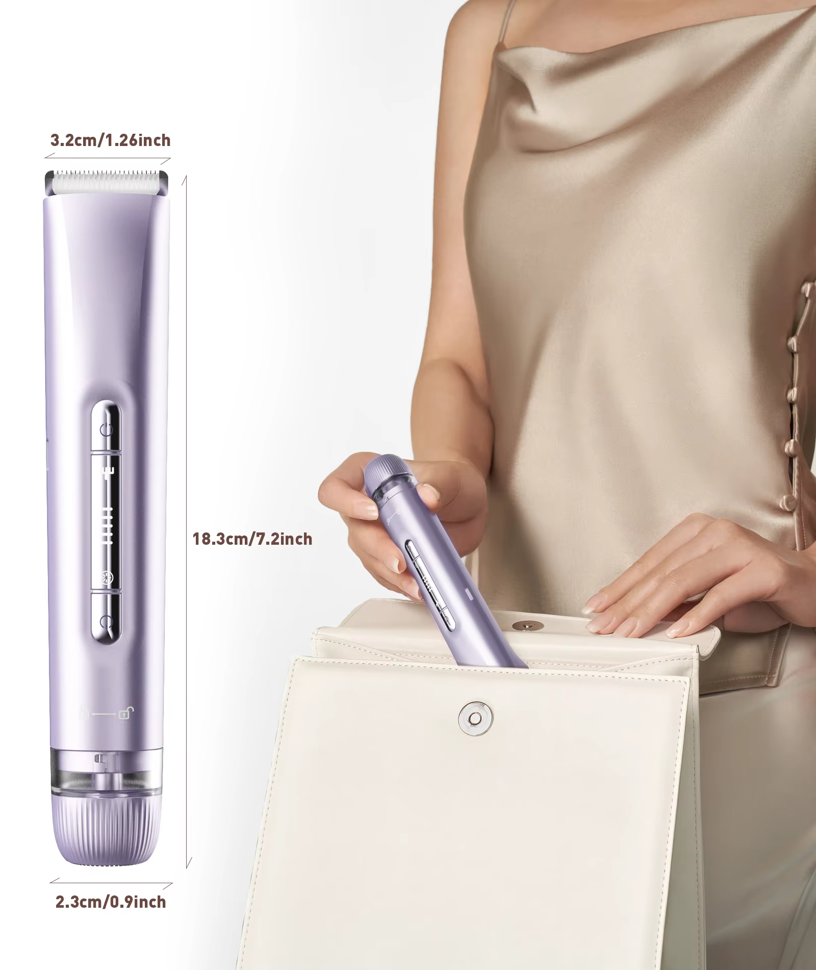 Rasoirs électriques pour femmes 2 en 1, tondeuse bikini rechargeable, épilateur corporel indolore po