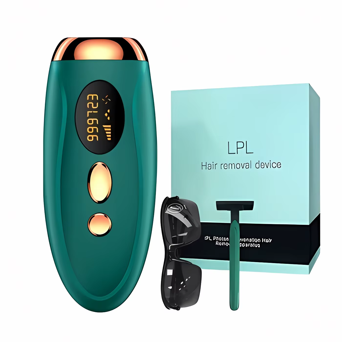 Épilateur laser IPL portable 999999   Flashes - Épilation indolore et permanente pour le corps et la