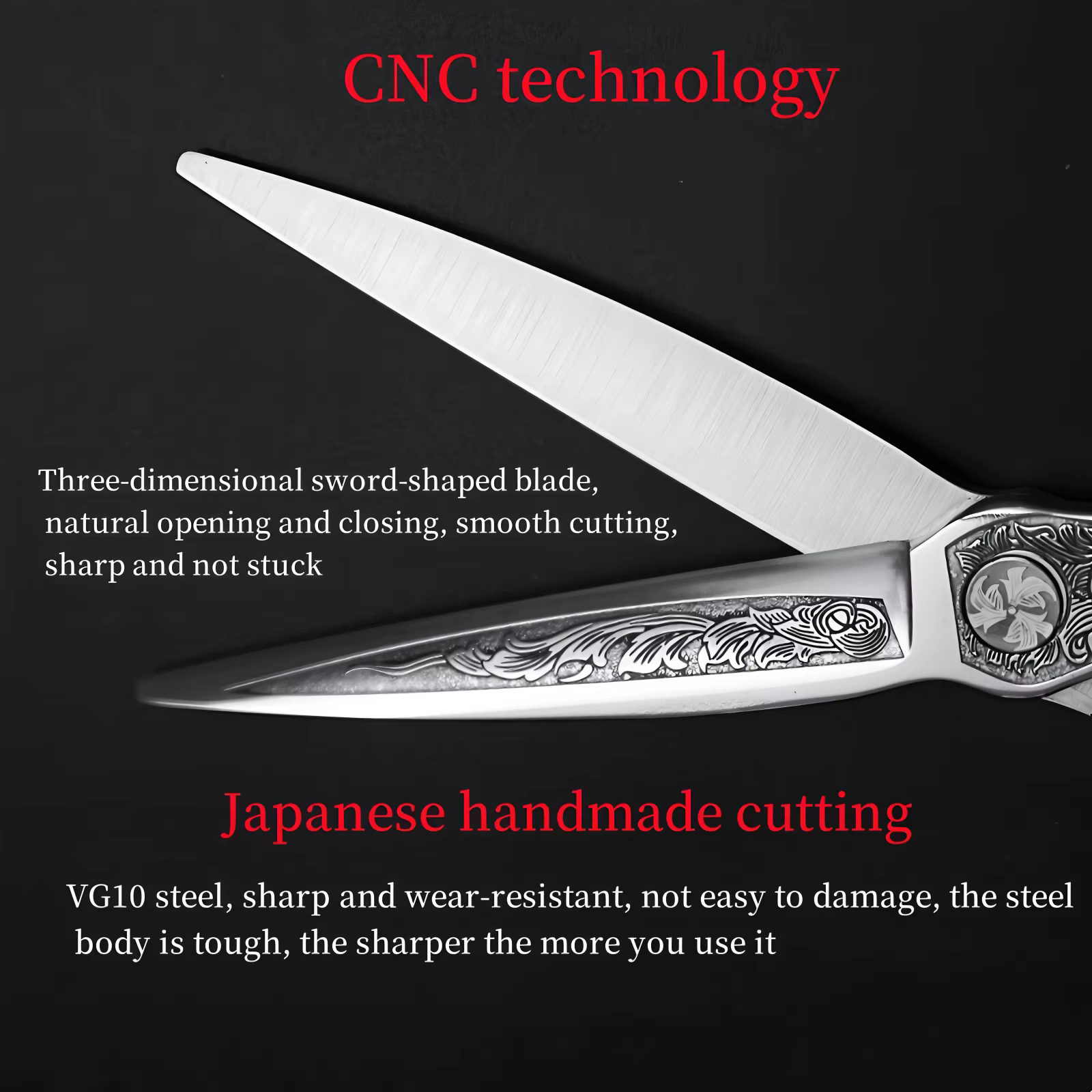 HISADA ciseaux de coiffeur japonais à la main VG10 matériel ciseaux 6.0/6.5/7.0 pouces ciseaux cisea