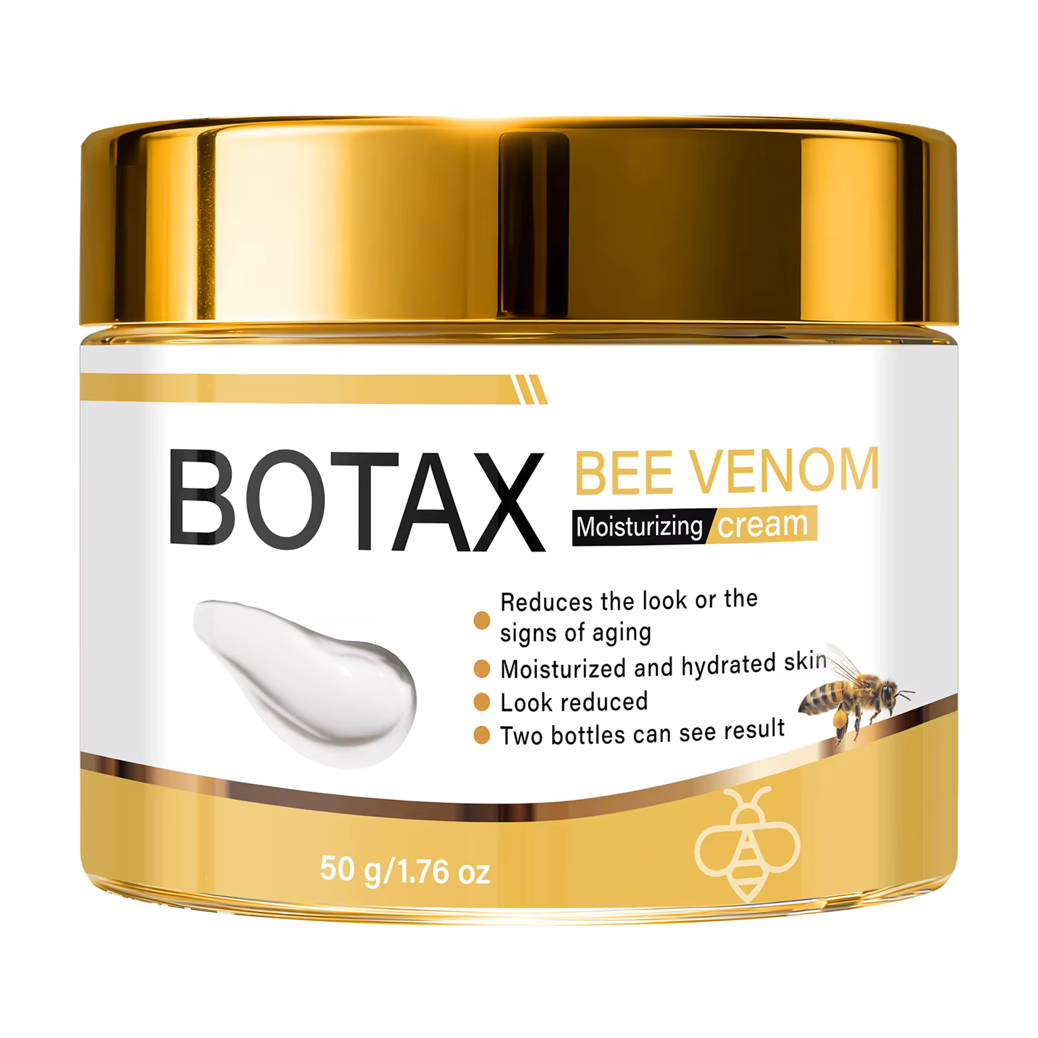 Crème hydratante anti-âge au venin d'abeille BOTAX. Lisse la peau, améliore l'élasticité. Réduit les