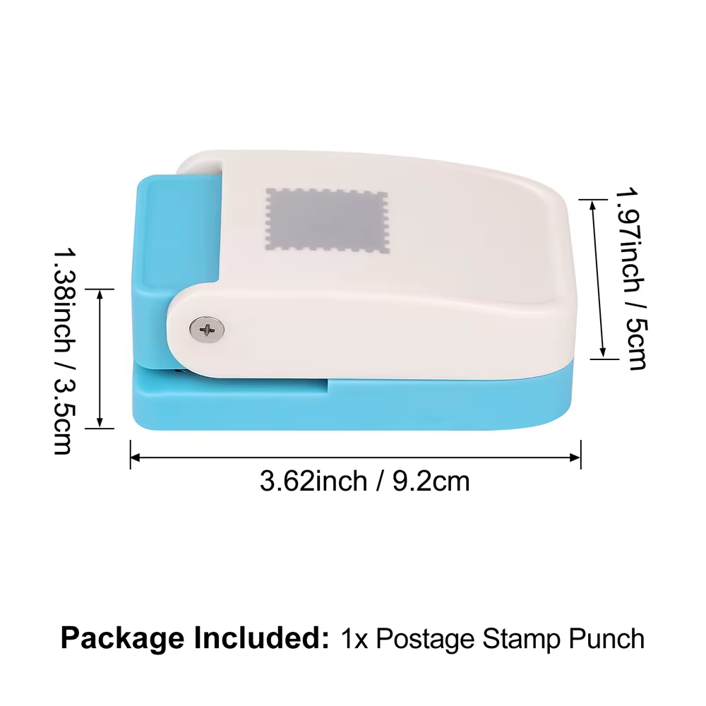 Machine à embosser les timbres-poste avec poinçon rectangulaire de 1x0,8 pouce, outil de bricolage p