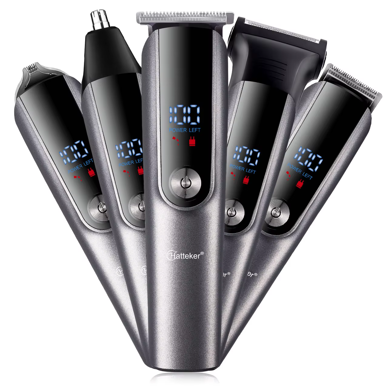 Rasoir électrique professionnel pour hommes, rasoir portable à 3 lames avec poignée ergonomique, per
