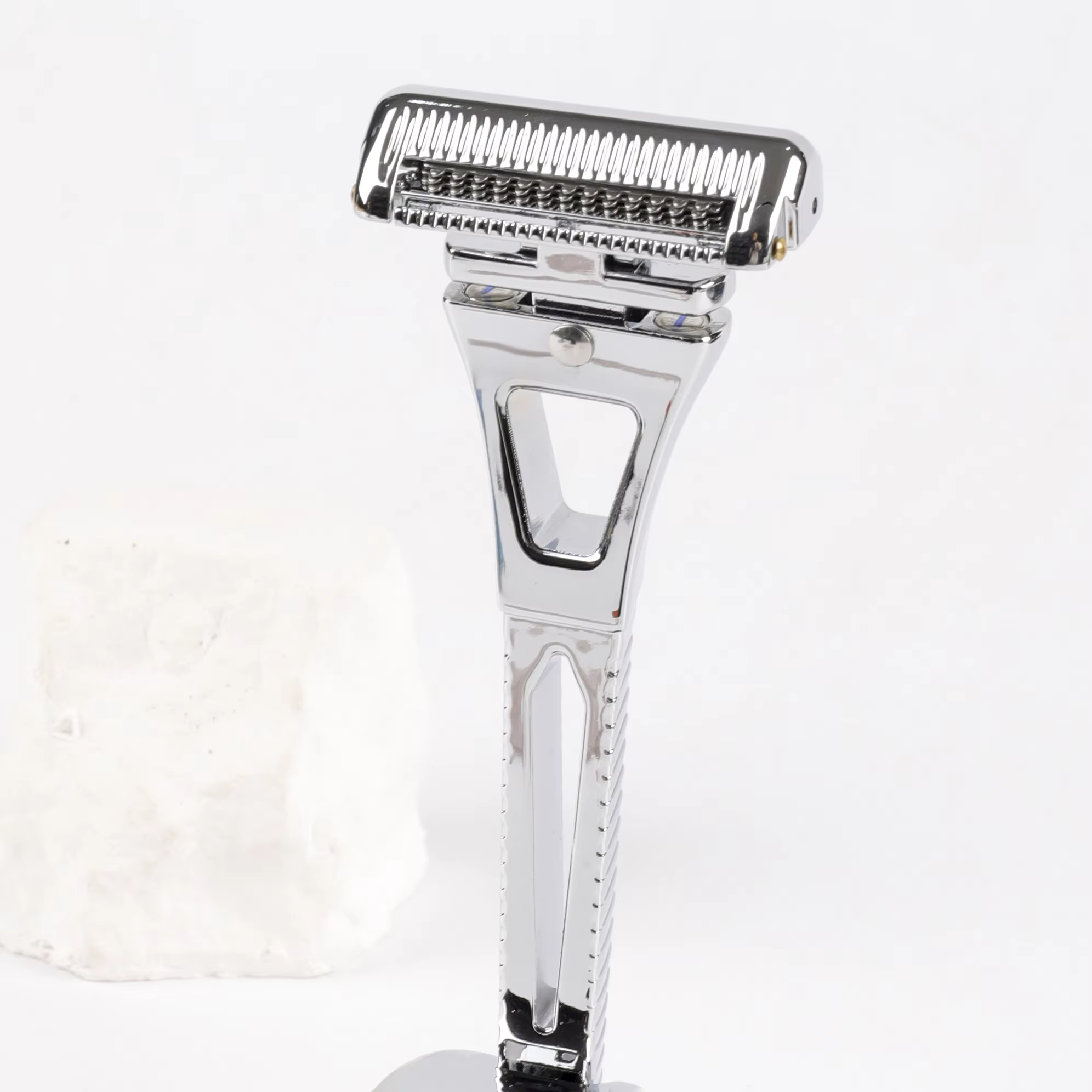 Rasoir manuel Chaoke à 4 lames, rasoir à raser tout en métal pour hommes, rasoir à barbe vintage