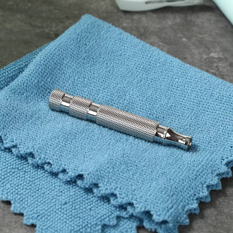 Manche de rasoir YAQI poli en acier inoxydable 303, manche de rasoir de sécurité pour homme