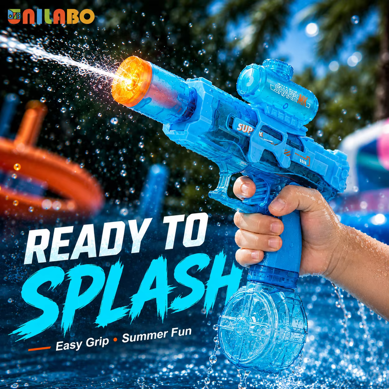 Pistolet à eau électrique, jouet pour enfants, lanceur d'eau automatique rechargeable, pour jeux aqu
