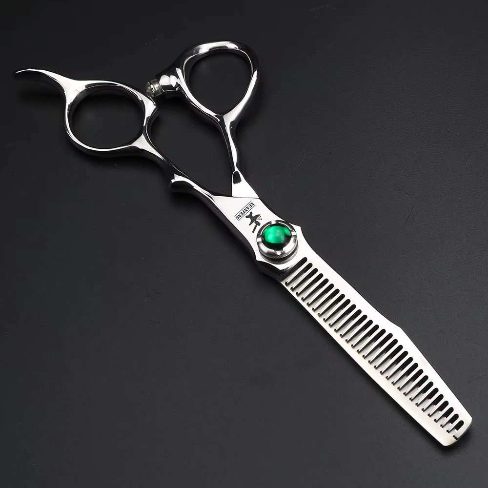 Ciseaux à cheveux professionnels en acier VG10 de 6 pouces, ensemble de ciseaux de coupe et d'aminci