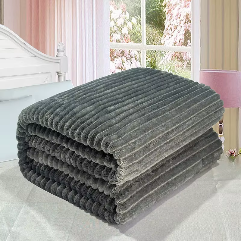 Couverture polaire verticale haute poids, douce et sans perte, pour la sieste au bureau, moelleuse e