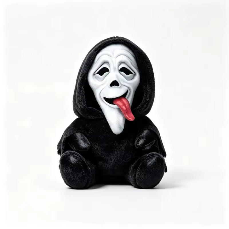 Peluche Ghostface, film d'horreur 6, poupée en peluche douce, décoration de fête d'Halloween, cadeau