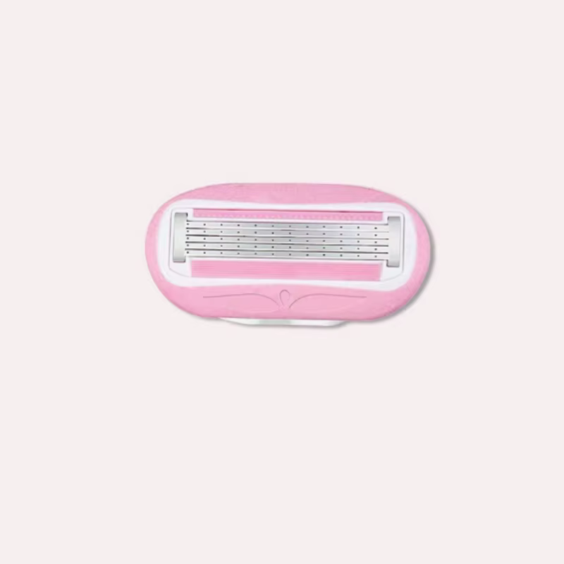 Rasoir rose pour femme, pour le visage, les jambes, le bikini, le corps, rasage des poils, avec lame