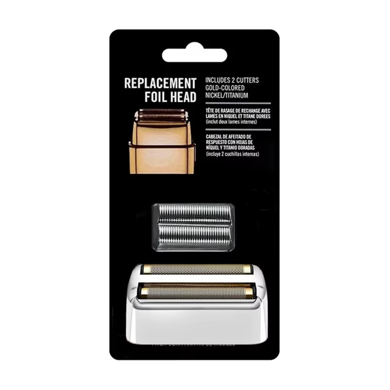 Argent, feuille de rechange et couteaux compatibles avec les rasoirs électriques en métal BaByliss P