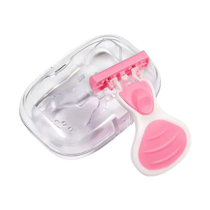 Rasoir portable 6 lames pour femme, idéal pour les voyages, pour le visage, les jambes, le maillot e