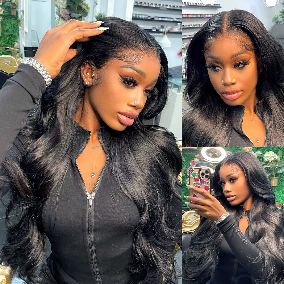 Perruque Lace Closure Wig Body Wave Naturelle, Cheveux Humains, 13x6, 13x4, 4x4, 5x5, 6x4, Sans Coll