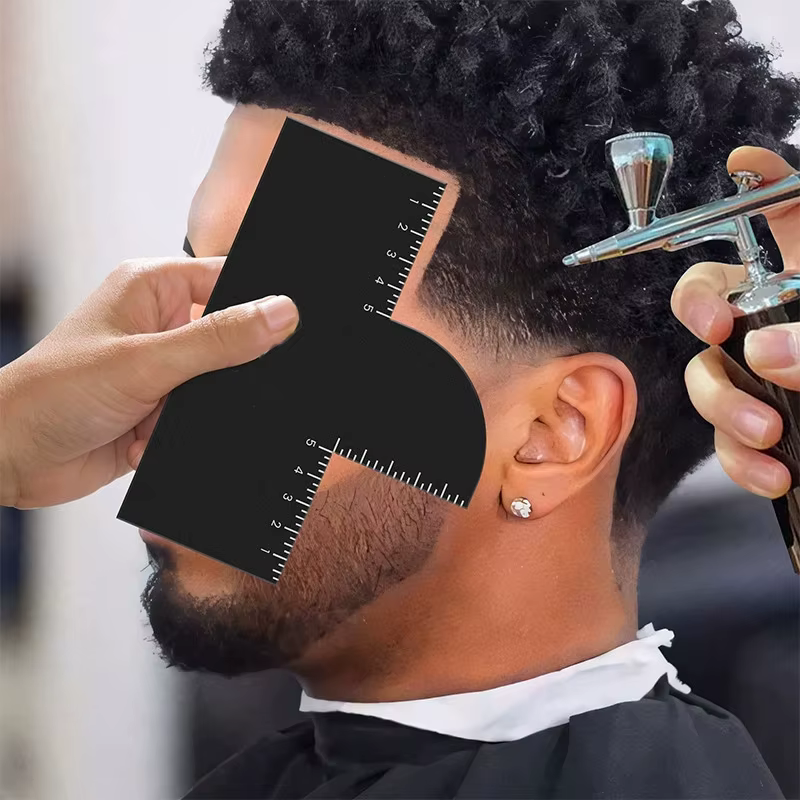 Outil professionnel de mise en forme de barbe, carte d'amélioration de la ligne des cheveux pour une