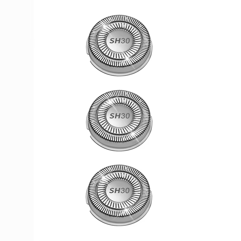 SH30 SH50 SH70 SH90 3 pièces têtes de rechange pour Philips Norelco rasoir série 3000 2000 1000 lame