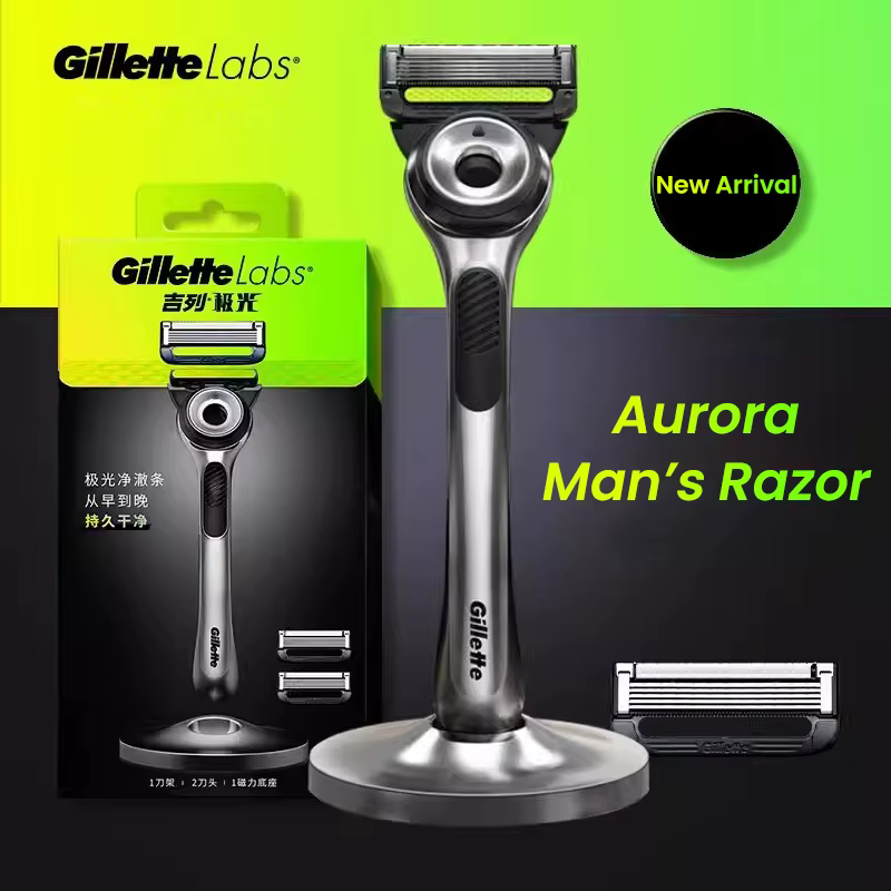Gillette Labs Razor Aurora Series Flexdisc 5 couches lame à induction barbe rasage rasoir pour homme