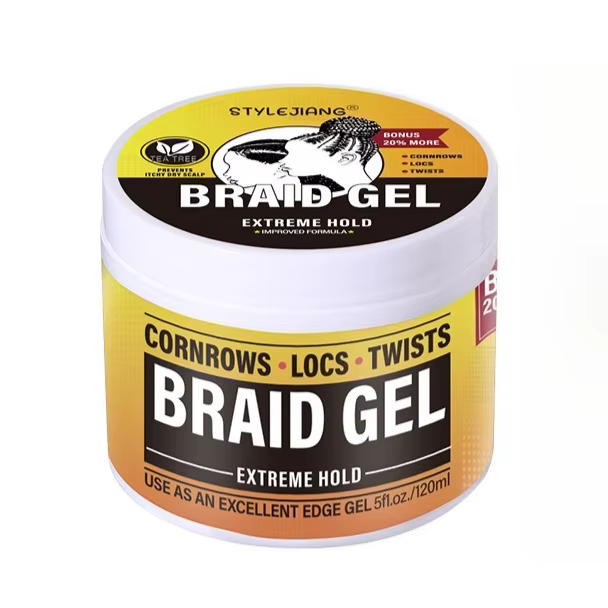 Cire capillaire hydratante, Gel de tressage longue durée pour tresses soignées, tresses définies, co