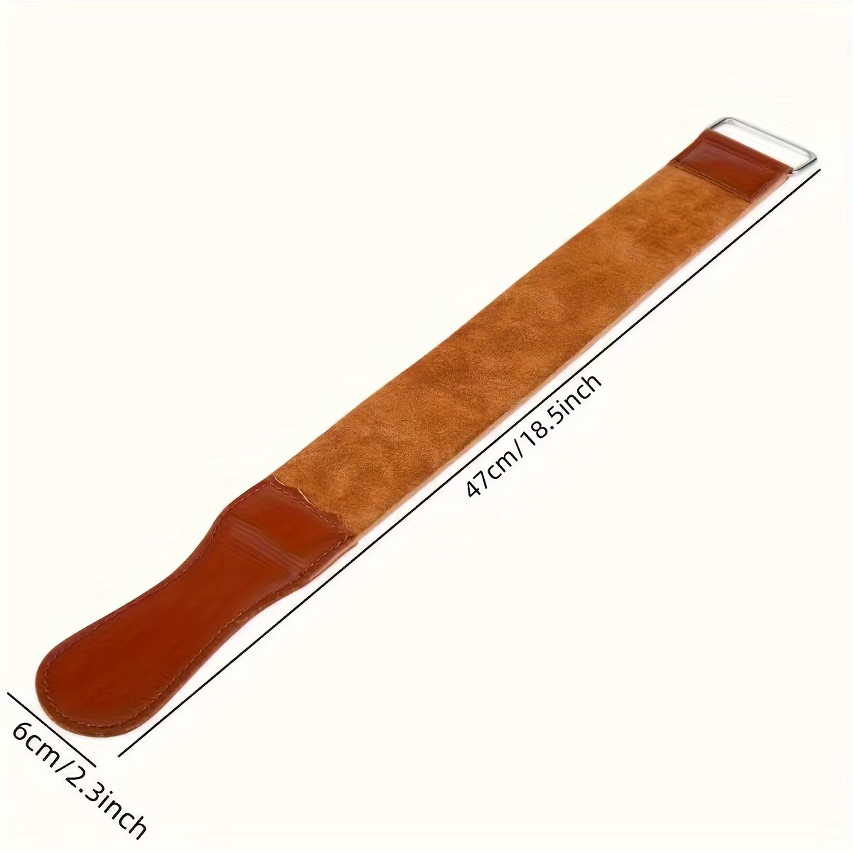 Sangle de rasoir droite en cuir PU pour couteaux pliants de barbier, affûtage et polissage de la cei