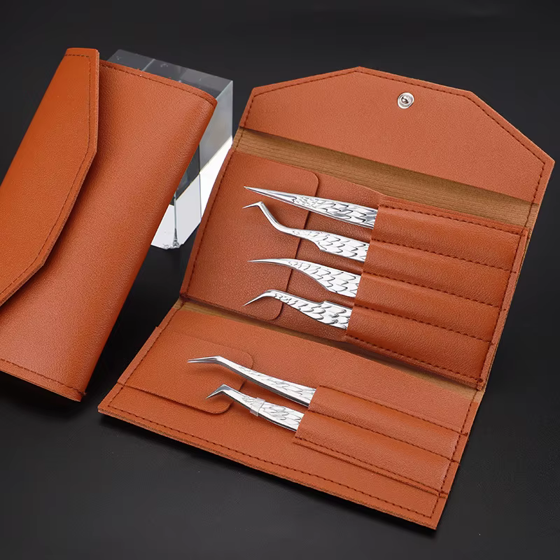 Ensemble de pincettes pour faux cils, 6 pièces, pour Extensions de cils en éventail, plantation de p