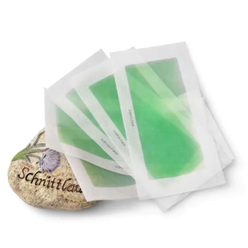 Bandes de cire dépilatoire pour épilation, 10 pièces, papier de cire froide pour le visage, le cou, 