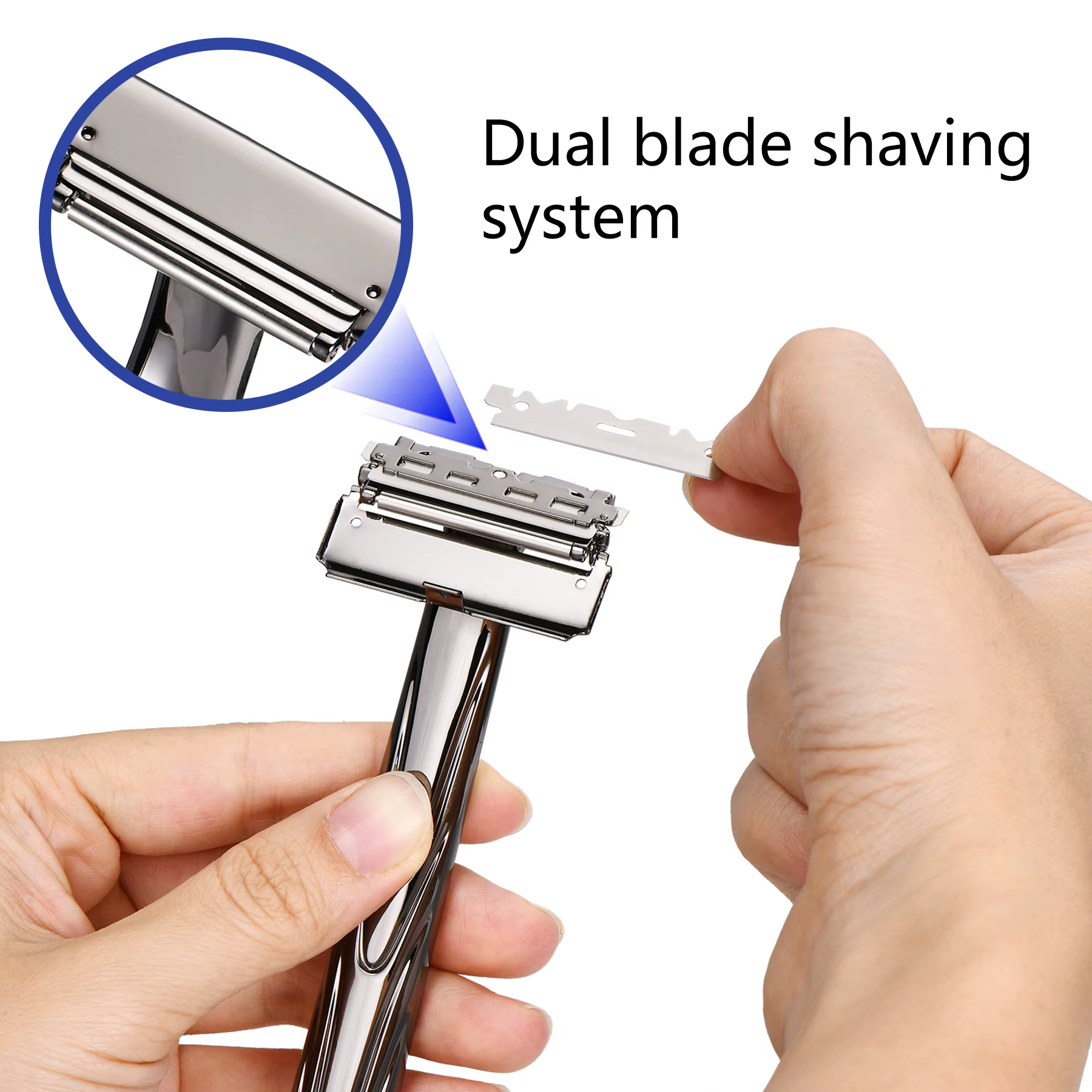 Shavcooo GP500 Glide 5.0 Pro Super écologique en acier inoxydable rasoir de sécurité corps cheveux r