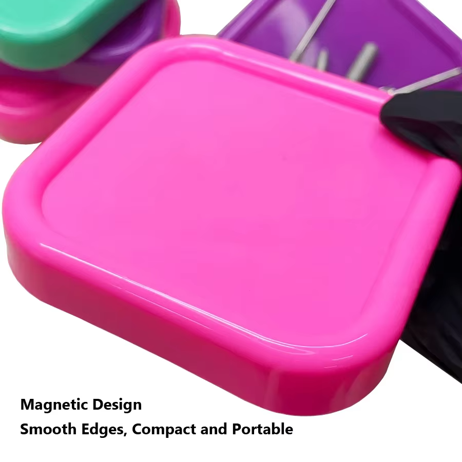 Organisateur d'outils magnétiques pour ongles, plateau de rangement pour têtes de meulage des ongles