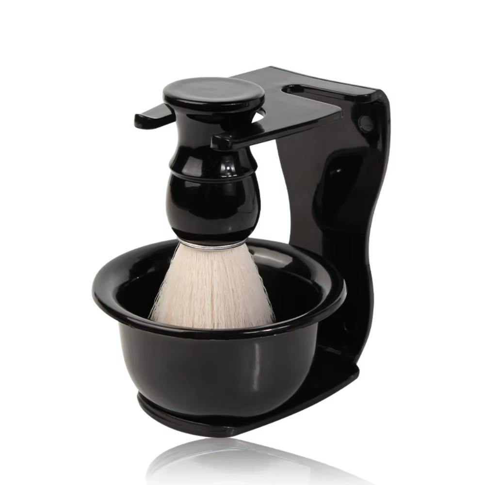Ensemble de 3 brosses à raser professionnelles, brosse à barbe douce, ensemble de rasage 3-en-1, ant