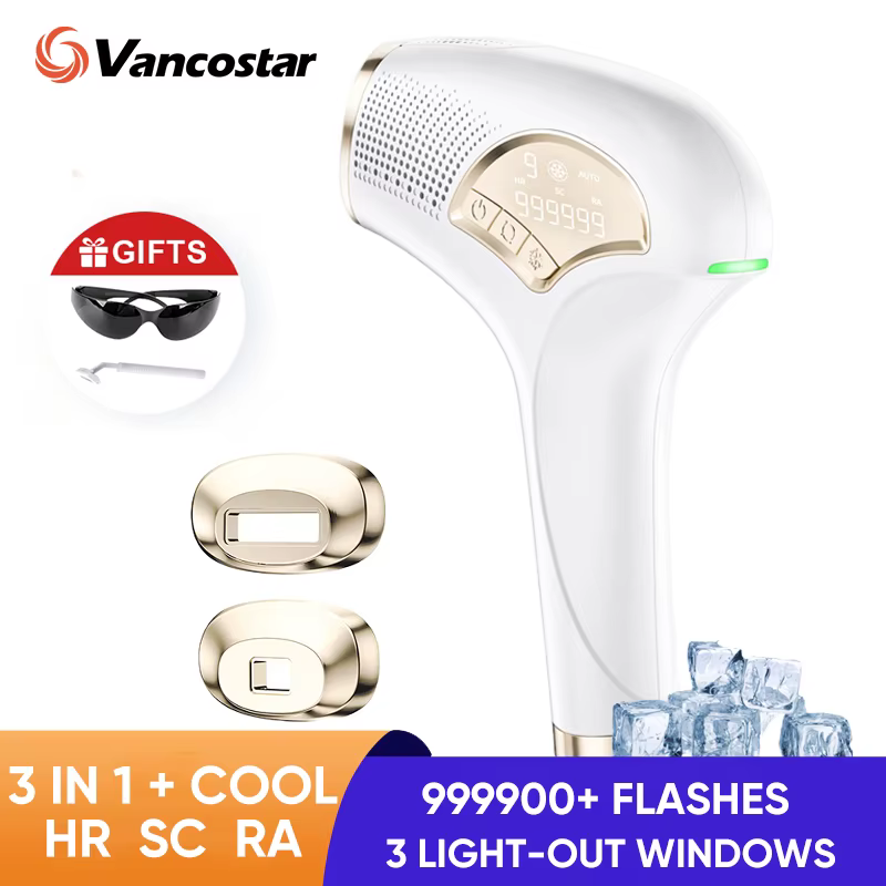 Vancostar Cool IPL épilation 3in1 pour les femmes rajeunissement acné supprimer indolore Bikini tond