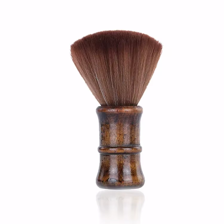 Savon à raser à l'ancienne, brosse moussante en bois pour salon de coiffure